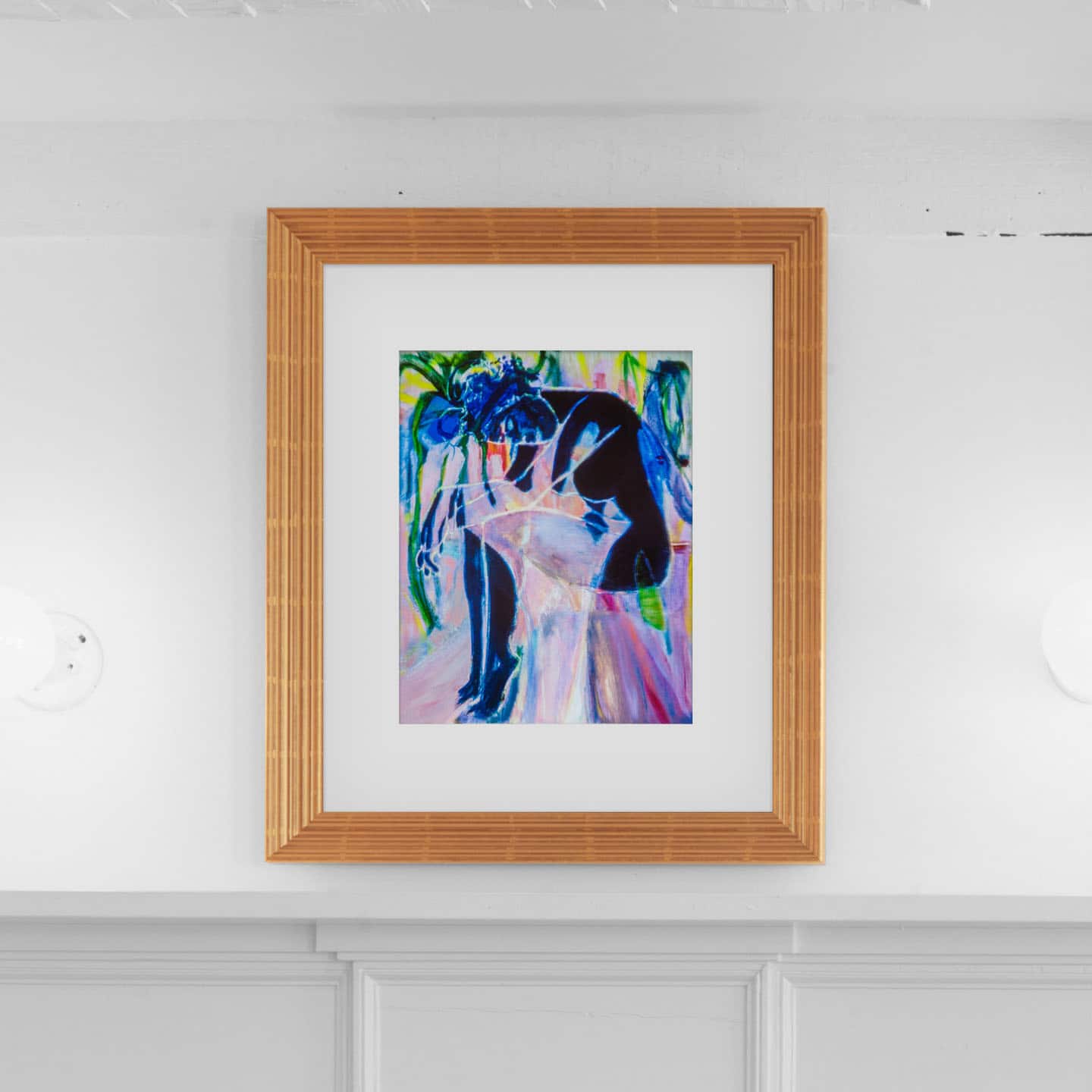 Alex Fischer, A Malinche Double, 2016-08-25 digital composite from oil on wood