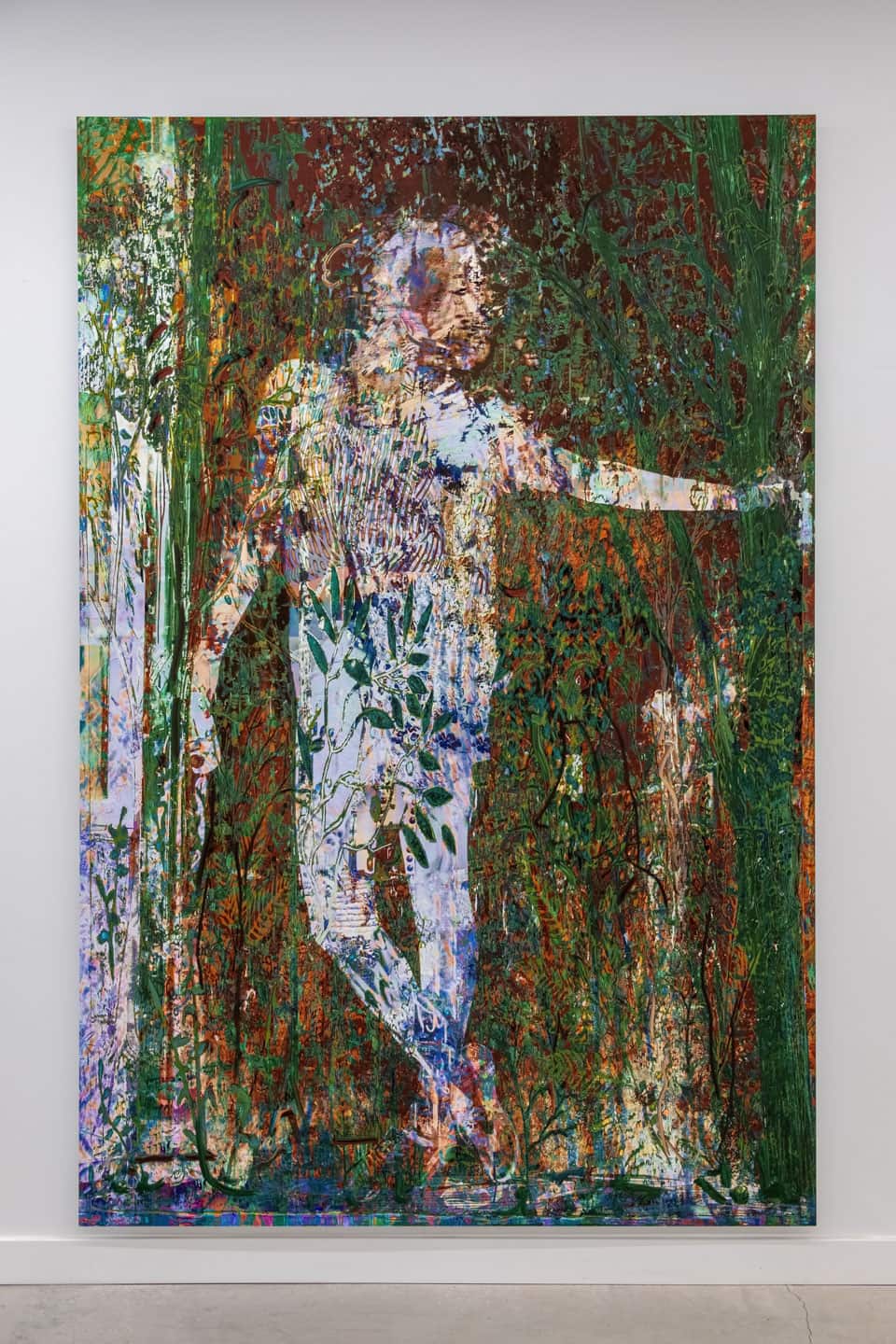 Alex Fischer, Homo Deus, 2022-171224, a unique 87×58 inch matte gicleé mounted to aluminum. As seen in ART SHOW at NAMARA projects.