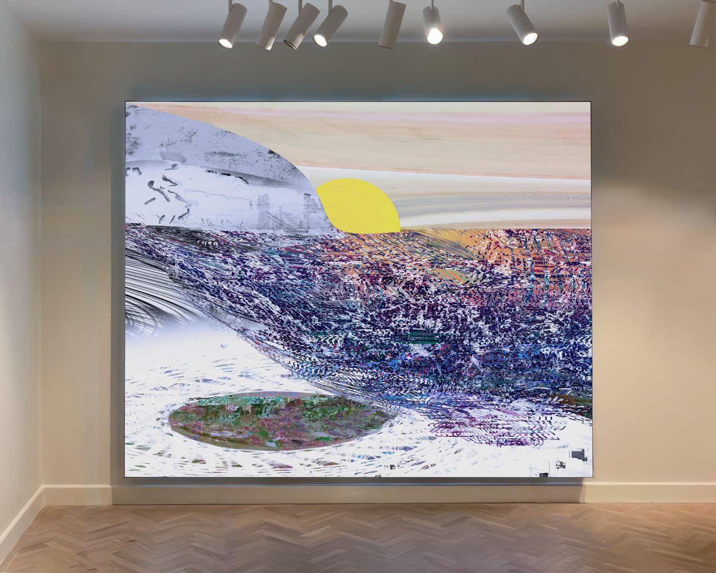 Alex Fischer, Lemon Tea, 2023, 96 × 120 inch digital light box