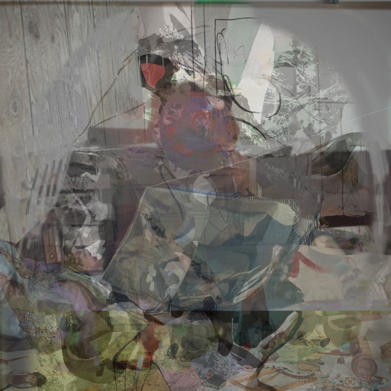 Fischer's Garden, 20090313, 17 × 17 in (432 × 432 mm), digital image of matte giclée