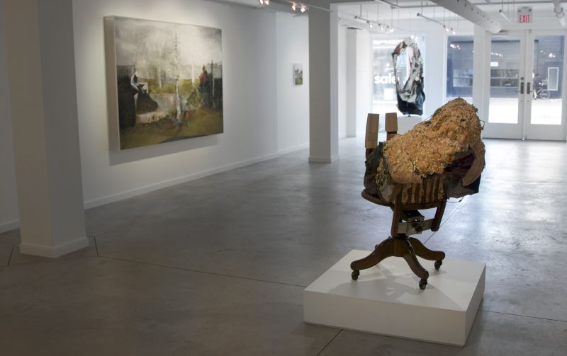 Installation view, Smarter Today, 20101029 — Three Fates, Knight
