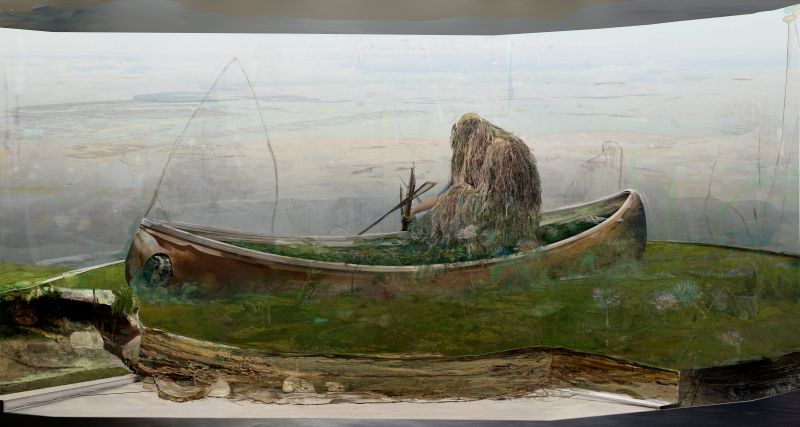 Straw Man, 20101027, 96 × 180 in (2438 × 4572 mm), digital image of matte giclée