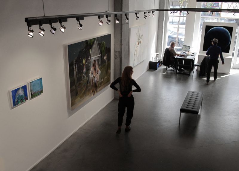 Installation view, Beyond The Fall, Galerie Bigué Art Contemporain, 20120509