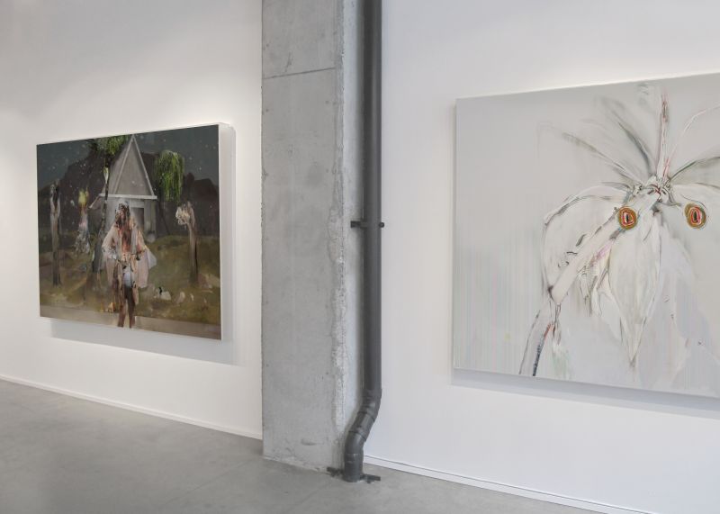 Installation view, Beyond The Fall, Galerie Bigué Art Contemporain, 20120509