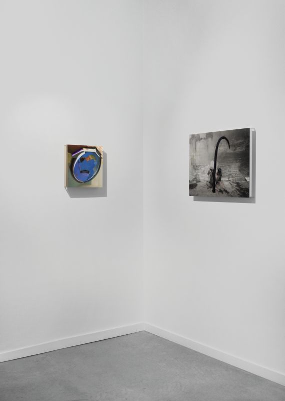 Installation view, Beyond The Fall, 20120204 — Purple Jesus, bow