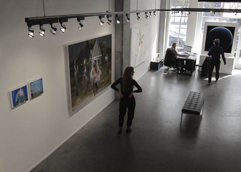 Installation view, Beyond The Fall, Galerie Bigué Art Contemporain, 20120509
