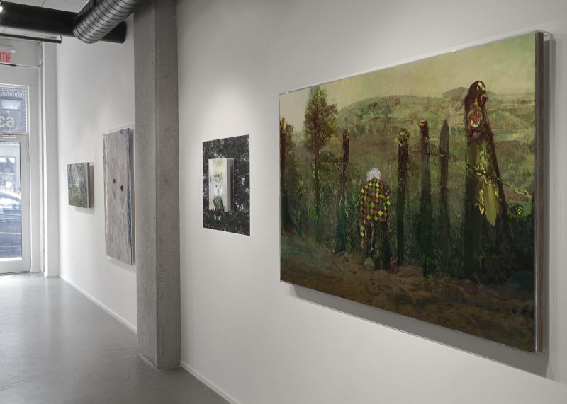 Installation view, Beyond The Fall, Galerie Bigué Art Contemporain, 20120509