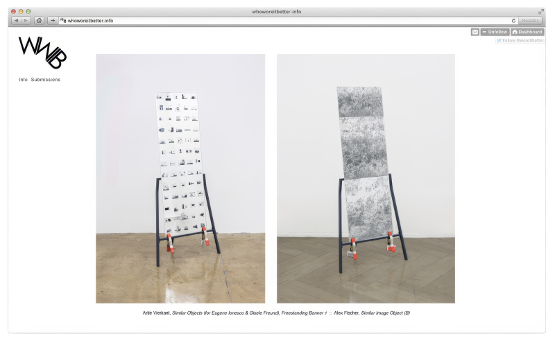 Installation view, WWIB, 2012