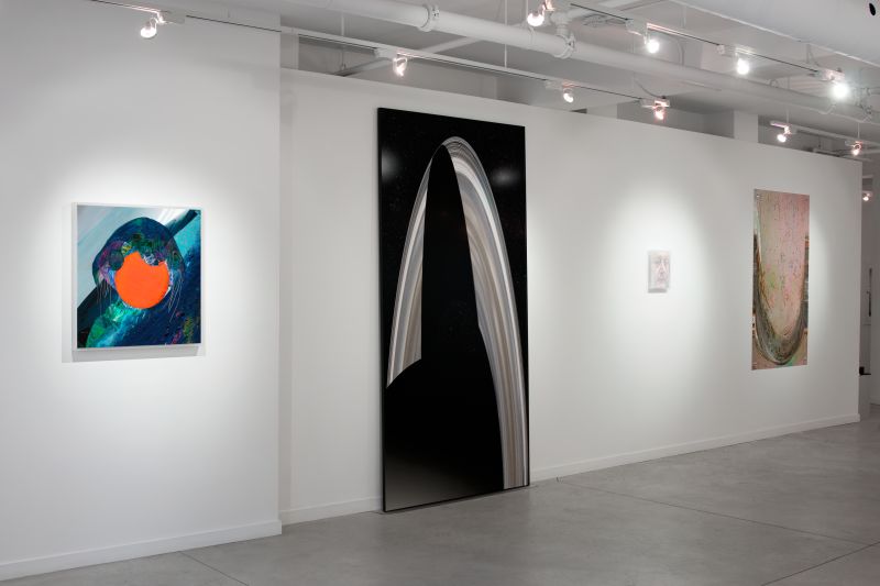 Installation view, Dry Pixels and Wet Molecules, 20131001 — Jelly Portrait, Disc, A General Impression