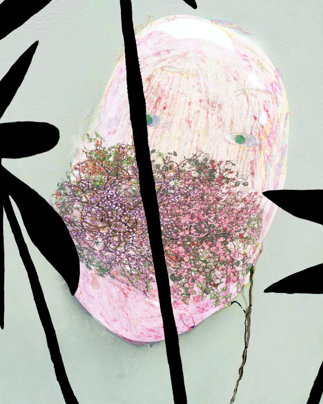 My My Mind Vs Brain, 20140825, 20 × 16 in (508 × 406 mm), digital image of matte giclée