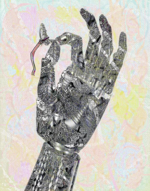 Pluck from the Brush, 20160513, 14 × 11 in (356 × 279 mm), digital image of matte giclée
