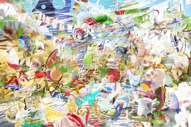 Drawing For Kids, 20170419, 40 × 60 in (1016 × 1524 mm), digital image of matte giclée