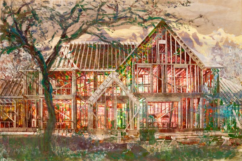 The Skeleton and Soul of Peter's House, 20180119, 20 × 30 in (508 × 762 mm), digital image of matte giclée