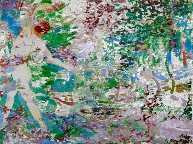 Henri's Well, 20180121, 36 × 48 in (914 × 1219 mm), digital image of metallic lightjet