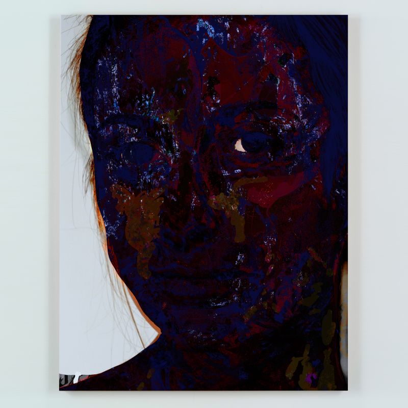 Mask 181129, 44 × 34 in (1118 × 864 mm), digital image of matte giclée
