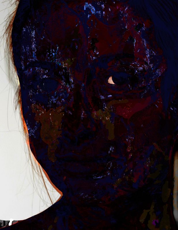 Mask 181126, 44 × 34 in (1118 × 864 mm), digital image of matte giclée
