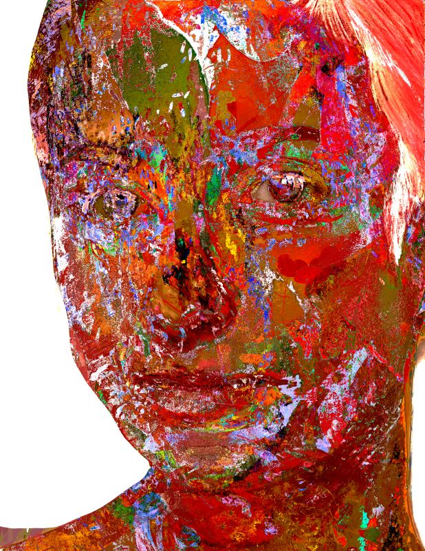 Mask 181201, 44 × 34 in (1118 × 864 mm), digital image of matte giclée
