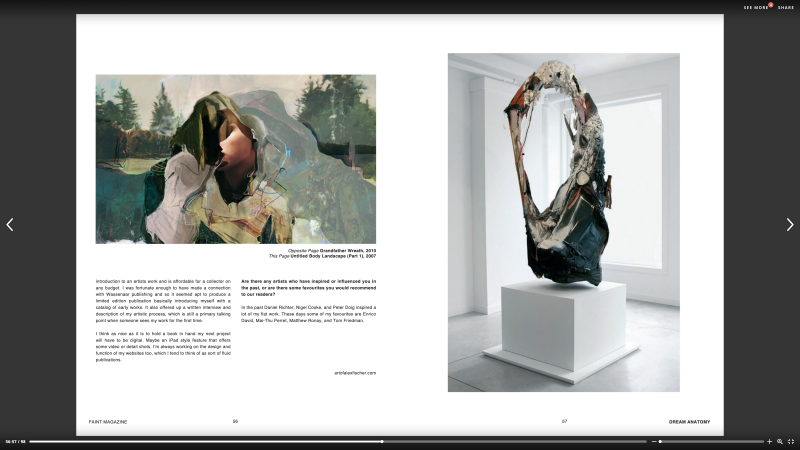 Installation view, Faint Magazine Interview, 20131201