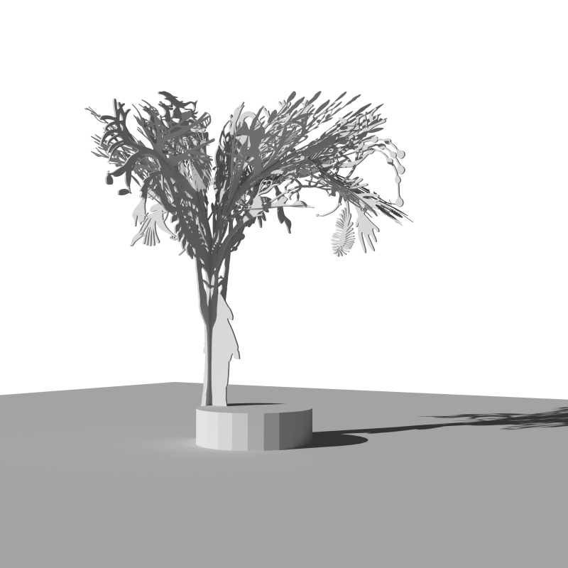 Installation view, Story Tree, 2020