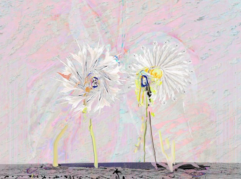 Installation view, Blue Parrots & Untitled Pairs, 2023