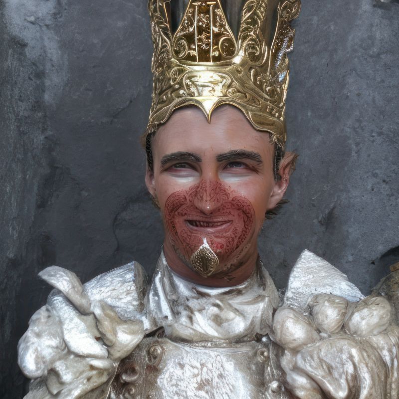 Alex Fischer, Gwynplaine has a permanent smile carved on his face by the King 06 artwork, 20230322