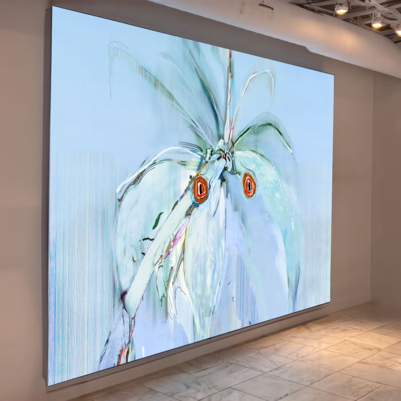 Blue Parrots, 20230607, digital image of led