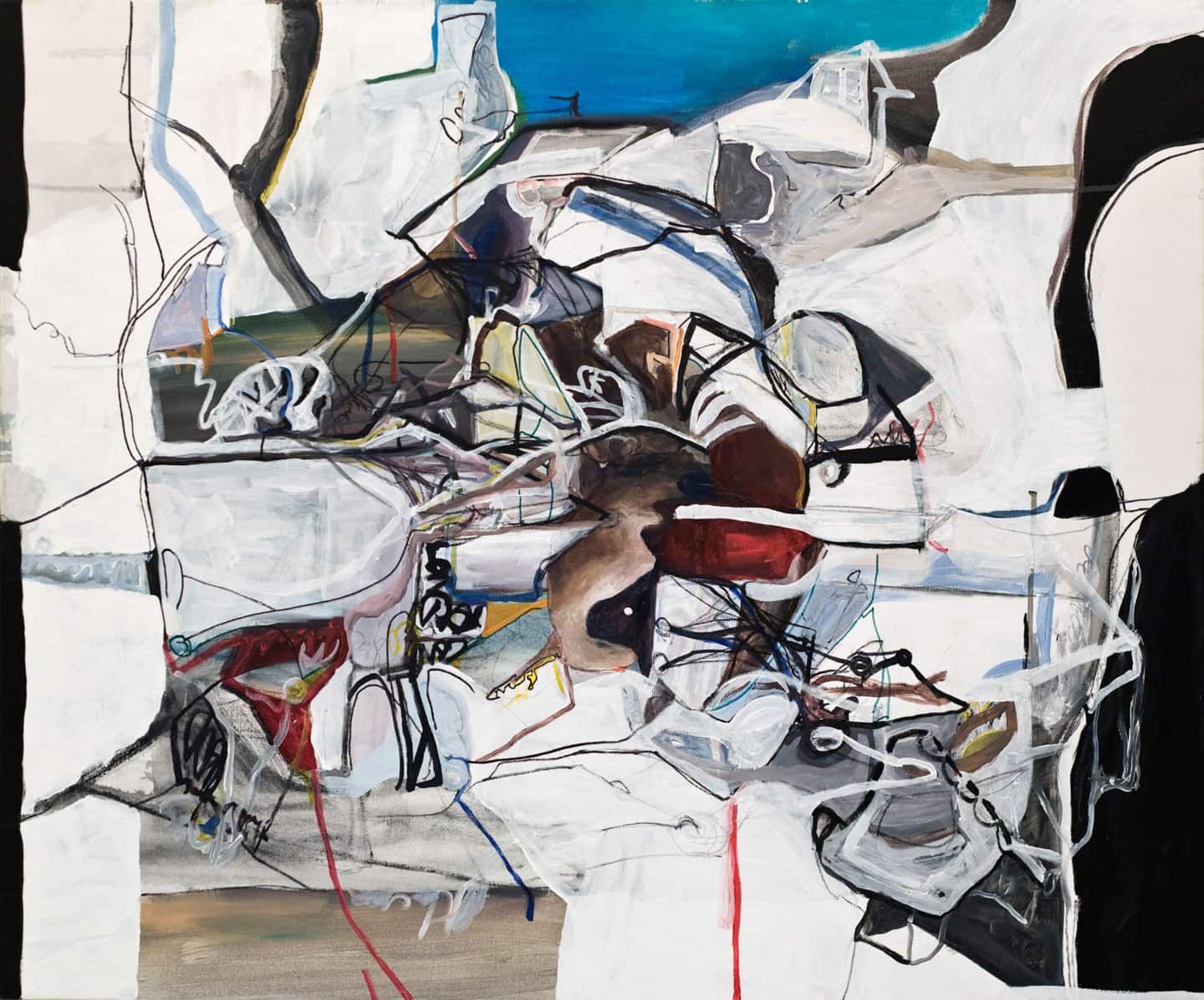 Alex Fischer, MR City Planning, 2007, 30×36 inch acrylic on canvas