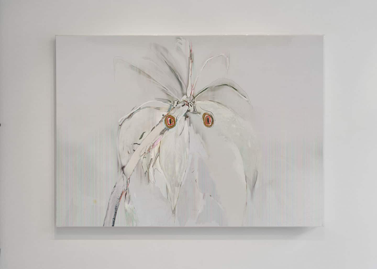 Alex Fischer, Parrots, 2011. Install photo Beyond The Fall, Galerie BAC