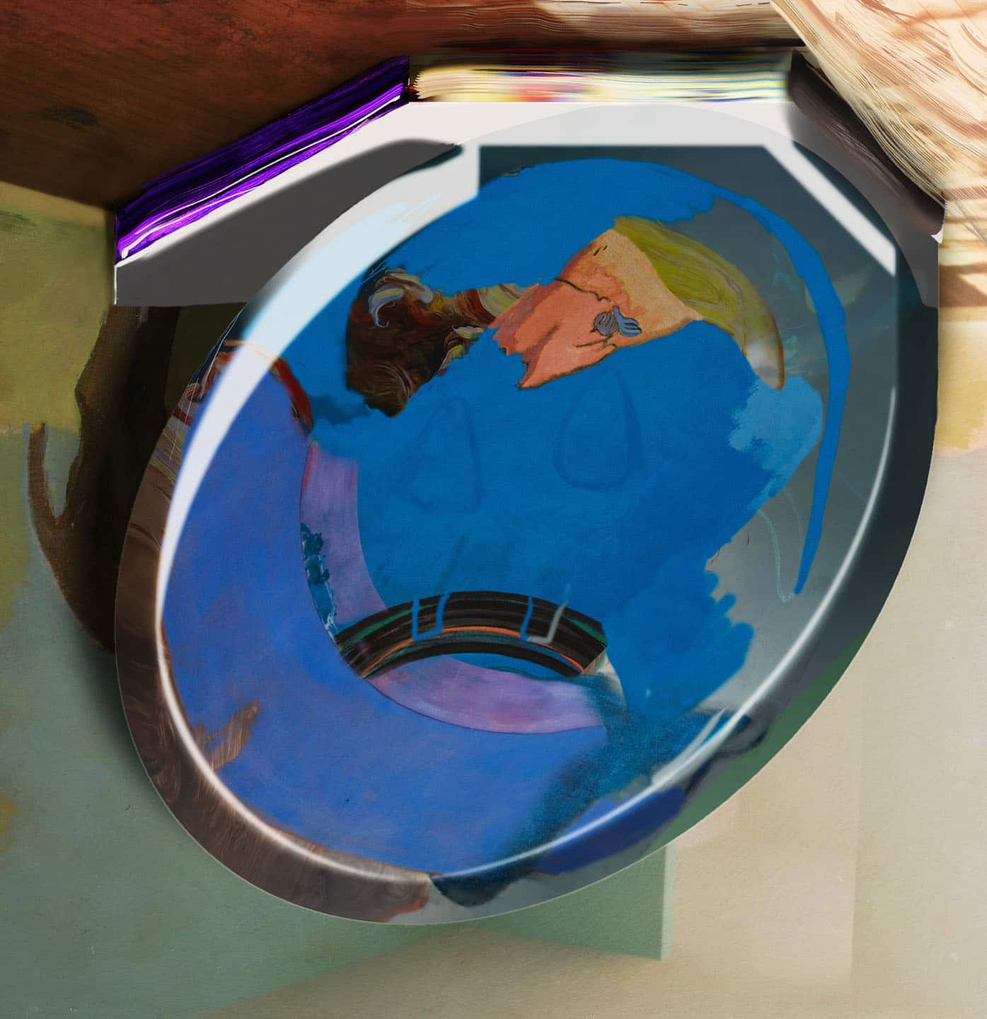 Alex Fischer, Purple Jesus, 2011, 13&frac18;&times;12&frac34; inch digital matte giclee