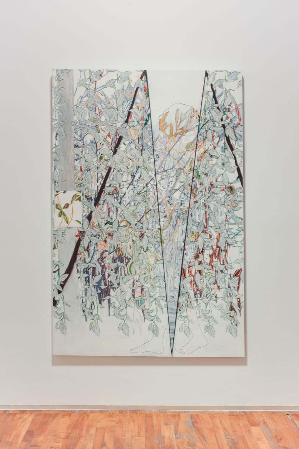 Alex Fischer, Season V 72&times;42 inch oil and acrylic on pine
