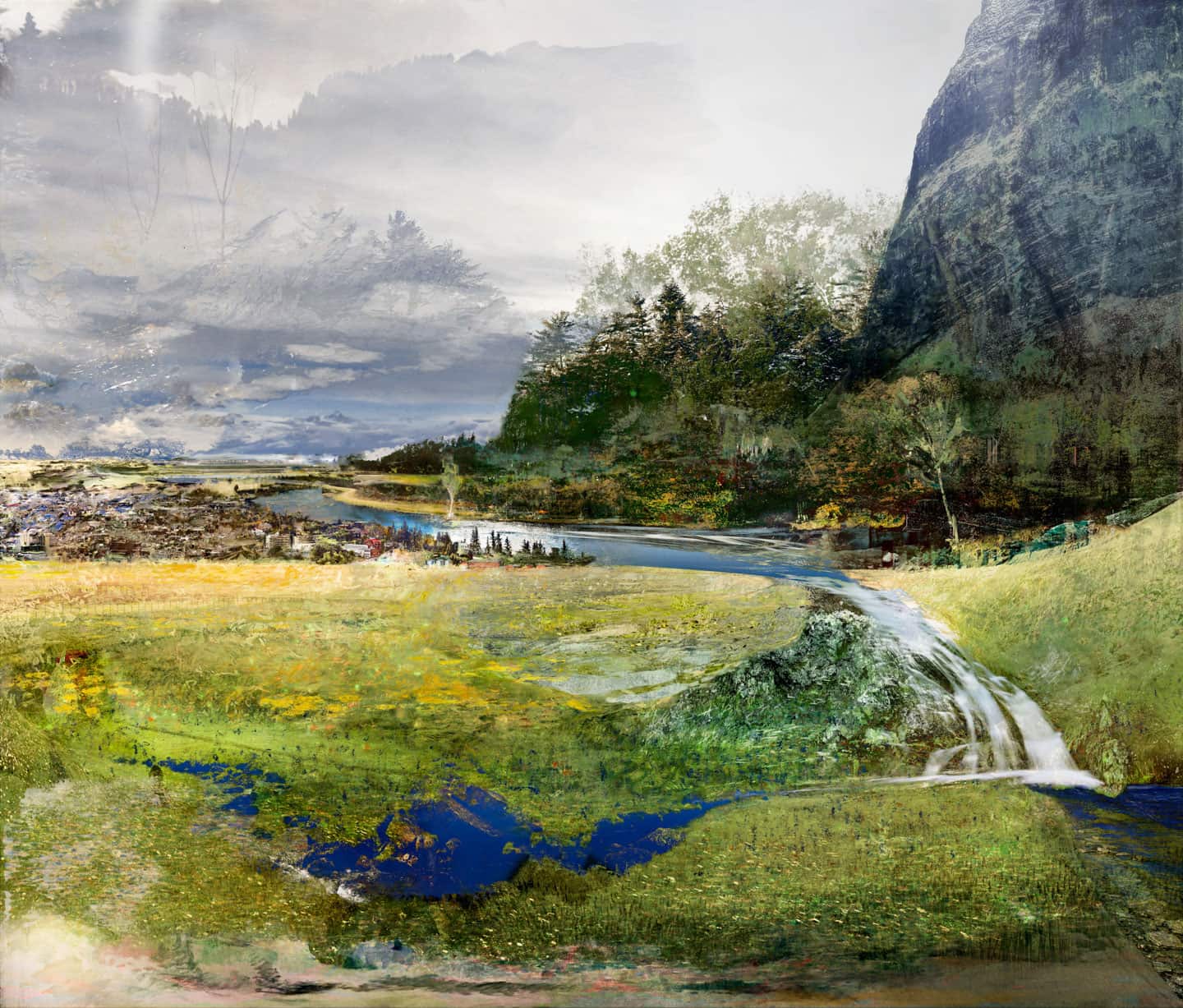 Alex Fischer, Tonight And Day (Summer), 2018 92×108 in digital painting Alex Fischer, Tonight And Day (Summer), 2018 92×108 in digital painting