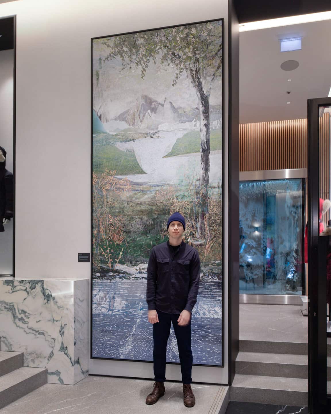 Proscenium, 2019, 144 × 60 inch matte gicleé with Alex Fischer Proscenium, 2019, 144 × 60 inch matte gicleé with Alex Fischer