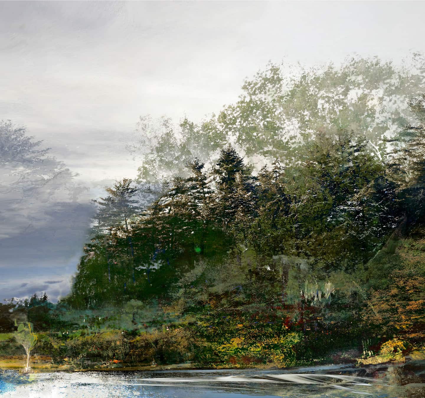 Alex Fischer, Day Forest, 2021, 2998×3200㎜pigment print