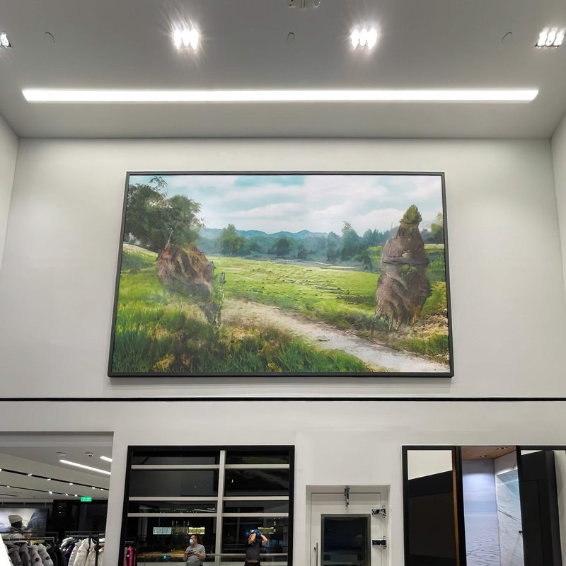 Alex Fischer, Totem Path, 2021, 3048×4572㎜ pigment print installed