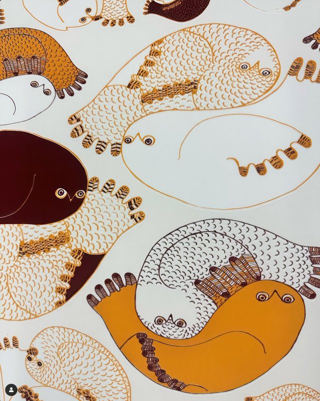 textile Ningiukulu Teevee, Birds